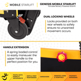 Genesis Mobile Stairlift  - Battery Powered & Portable Stair Wheelchair - Motorized Chair Lift - Minor Cosmetic Defects