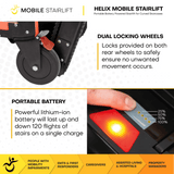 Mobile Stairlift Helix - Battery Powered & Portable Round Stair Chair -  Minor Cosmetic Defects