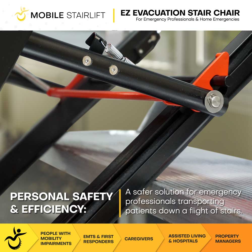 EZ Evacuation Stair Chair - Minor Cosmetic Defects